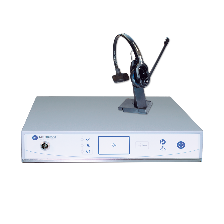 AKTORmed voice control with headset