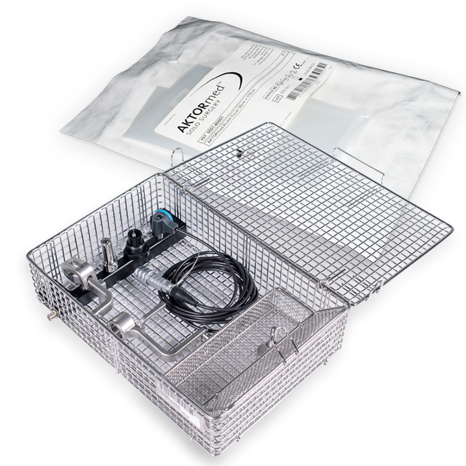 Exo tray with sterile cover